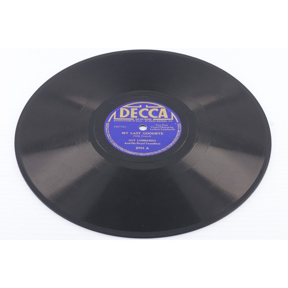 Guy Lombardo - My Last Goodbye/In An 18th Century Drawing Room 10" 78 rpm Record - Picture 3 of 6